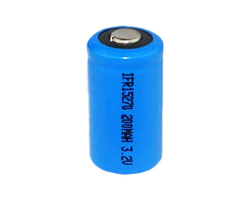 Blauw Oplaadbare 3.2V LiFePO4 Batterij IFR15270 200mAh Cellen