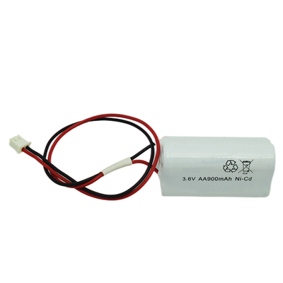 AA Noodverlichting Ni Cd Batterij 900mAh 3.6V 500 Keer Levensduur