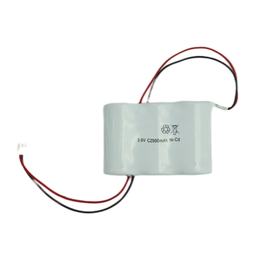 Pak 3,6 V C2500mAh NiCd 64g van Naast elkaar Nooduitgang Licht Batterijen