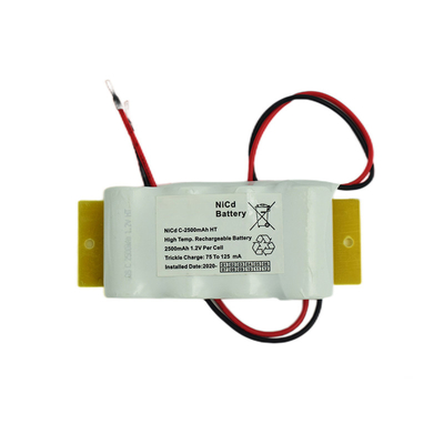 C Naast elkaar Batterij 2500mAh 4.8V van CD van Ni van de Groottenoodsituatie de Lichte