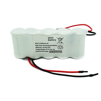 Pak 6,0 Volt C2500mAh NiCd van Naast elkaar Nooduitgang Licht Batterijen