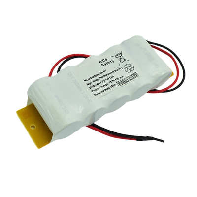 OEM 3.6V van de de Batterijvervanging van het Nooduitgangteken het Jasje van pvc van NiCd