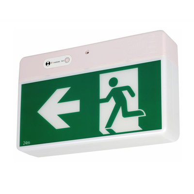 60Hz LEIDENE van lithiumion battery emergency light Snelle Geschikte Uitgangsdoos Witte 4W 60lm EGS4QLiA