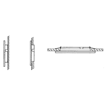 Binnen R Lithium Ion Batterij Noodverlichting LED Exit Wit 4W 50lm