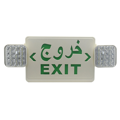 Groene LED Nooduitgangbord Batterij Dubbelzijdig AC85 - 265V 50/60H