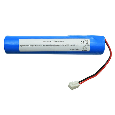 6600mah 6,4 Volt Lifepo4 Li Ion Battery IFR26650 voor Noodverlichting