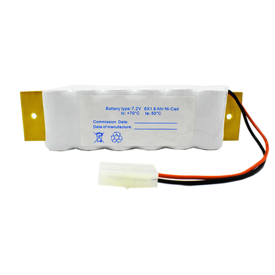 SC1800mAh 7,2 V-van de Noodsituatie de Lichte Ni van het Uitgangsteken Batterij van CD met Backplate
