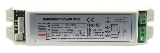 Max. 3.33A Noodkoppelingsomvormer onderhouden type 16-30W GS-AT1130