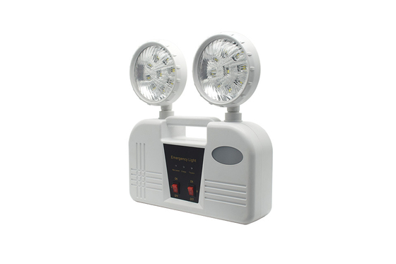 3 uur Duur 6W Twin Head noodlicht AC 85-265V ABS