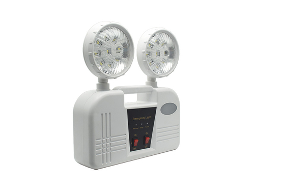3 uur Duur 6W Twin Head noodlicht AC 85-265V ABS