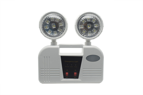 3 uur Duur 6W Twin Head noodlicht AC 85-265V ABS