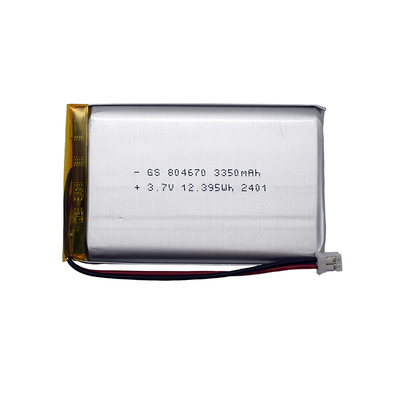 Veiligheid Li-Ion Polymer Battery 804670 3350mAh 3.7V Connector met PCM