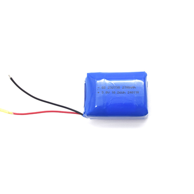 Li-ion Polymer 232738 2700mAh 3.8V met PCB en UL1571 24AWG RED&amp;BLACK