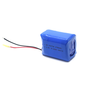 Li-ion Polymer 232738 2700mAh 3.8V met PCB en UL1571 24AWG RED&amp;BLACK