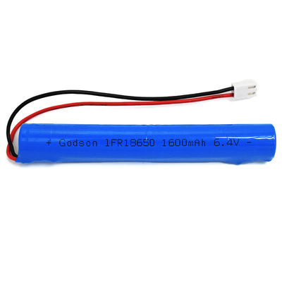 IFR 1600mAh 6.4 Volt 18650 LiFePO4 Stick Type Batterijen Gemakkelijk te installeren