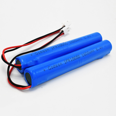 IFR 1600mAh 6.4 Volt 18650 LiFePO4 Stick Type Batterijen Gemakkelijk te installeren