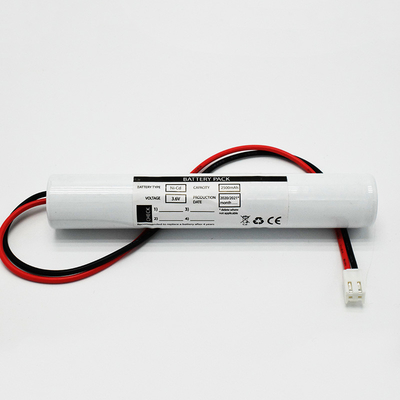 3.6V 2500mAh Ni-CD-batterij voor noodverlichting met hoge kosteneffectiviteit
