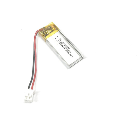 Li-ion polymer 401230 110mAh 3.7V met connector PHR-2 en PCB (de werktemperatuur is -20...+60°C)