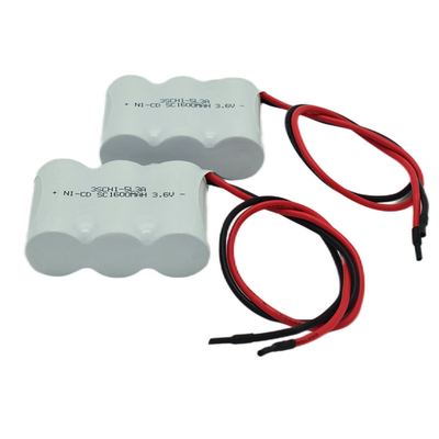 Aanpasbare fabrikant 3.6V 1600mAh noodlicht Ni Cd batterij