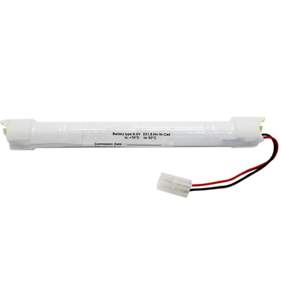 Noodverlichtingsbatterij Ni-Cd-batterij SC1800mAh 6.0V 10.8Wh OEM-sticktype met zijwandmontage module
