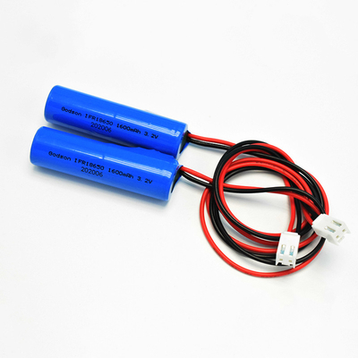 Single Type IFR 18650*1 Cell met PCM 1.6Ah 3.2V LiFePO4 cilindrische batterijen