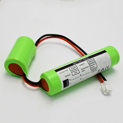 0.1C navulbaar 3,6 V-de Batterijpak C4000mAh van Ni MH 500 Keer Cyclus