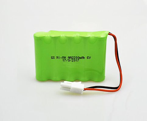Navulbare aa-Nooduitgang Lichte Batterijen NiMH 2200mAh 6.0V