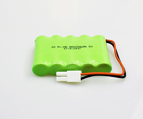 Navulbare aa-Nooduitgang Lichte Batterijen NiMH 2200mAh 6.0V