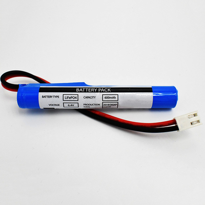 LiFePO4 Stoktype 6,4 V-Batterij600mah JST VH 2P Schakelaar