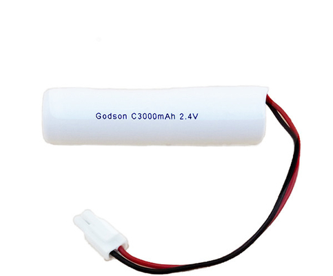 OEM van het de Batterijpak van het Uitgangsteken Licht Stoktype van NiCD C3000mAh 2.4V
