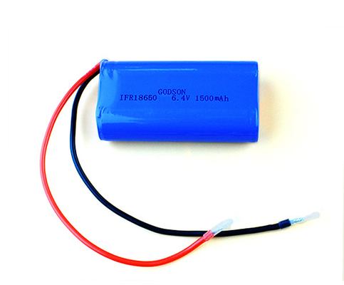 18650 het Fosfaatbatterij Navulbare 6.4V 1500MAh van het Lithiumijzer