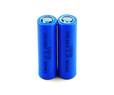 CC cv die de Batterij IFR14500 Regarchable 3,2 van 12V LiFePO4 Single Cell van V laden 600mAh
