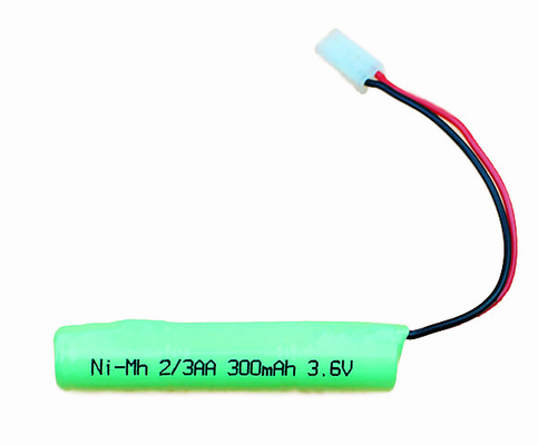 Navulbare Ni MH 3,6 de Batterijpak 2 van V 300mah Stoktype van 3AA 300mAh