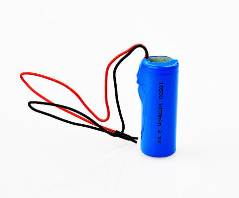 LiFePO4 Lithium nooduitgangsaandrijving 18500 3.2V 1000mAh