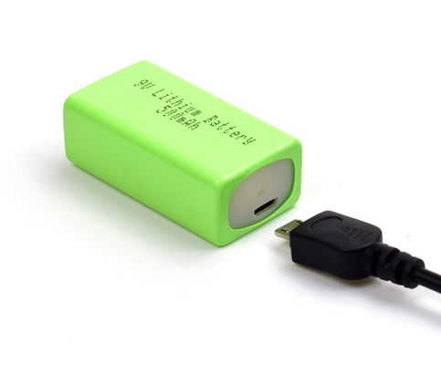 Van het de Noodsituatie de Lichte Lithium van het lithiumijzer Batterij 500mAh 9V met USB