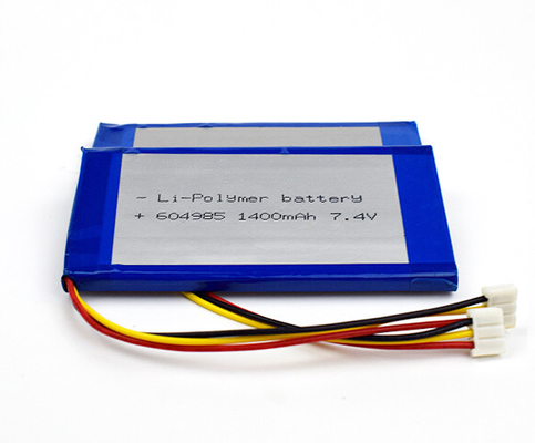 Lithiumpolymeer 55g 7,4 Cellen 604985 van V Li Ion Battery 1400mAh