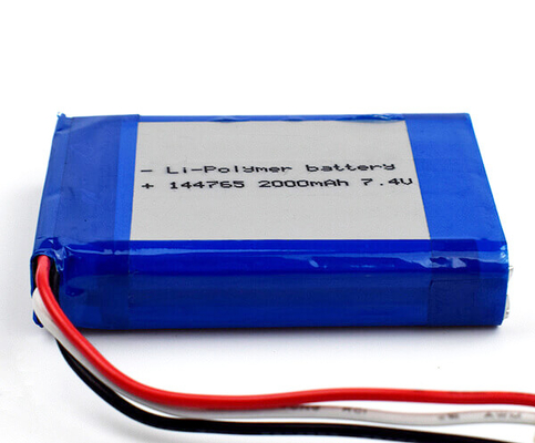 Batterij 144765 2000mAh 7.4V van het lithiumpolymeer voor Noodverlichting
