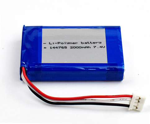 Batterij 144765 2000mAh 7.4V van het lithiumpolymeer voor Noodverlichting
