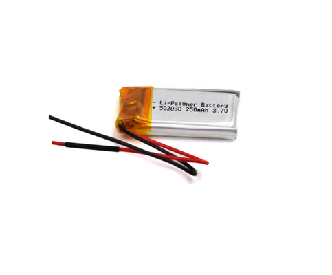 3.7Volt Batterij 502030 250mAh van het lithiumpolymeer voor Noodverlichting
