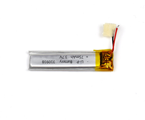 Noodsituatie Lichte Li-Polymeer Batterij 310938 75mAh 3.7V met Schakelaar