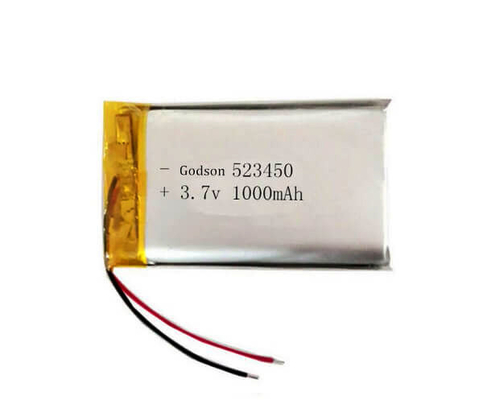 1000mAh polymeerlithium Ion Battery Emergency Light 3,7 Navulbare Volt 523450