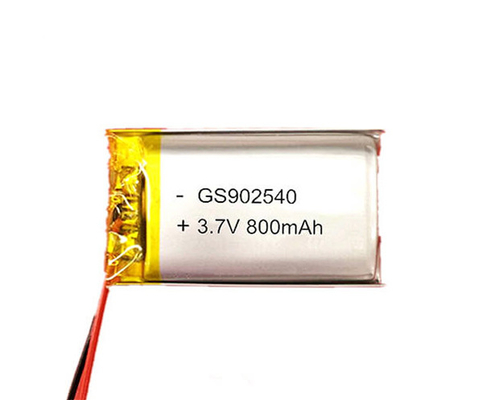 Batterij 902540 800mAh 3.7V van het lithiumpolymeer is voor Verlichting van toepassing