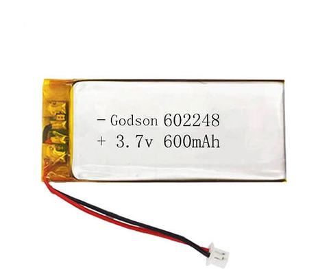 600mAh Batterij 602248 van het lithiumpolymeer 3,7 Stevige de Vorm1c Last van V