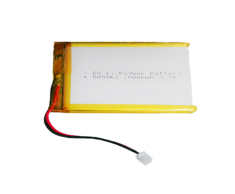Milieu2000mah-Cel 45g 3.7V Li Polymer Battery 505063