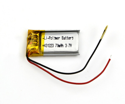 van het de Batterij Navulbare Lithium van 3.7V 70mAh Lipo het Polymeercel 431223