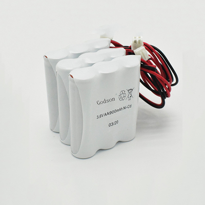 Van de het Tekenbatterij van de AA900mAh3.6v Nooduitgang van de Vervangingsnicd het Jasje van pvc