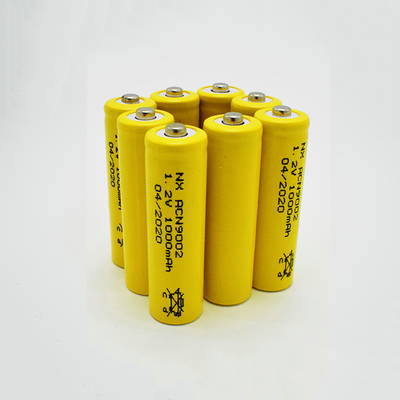 Geel pvc 1,2 Type van de Batterijcellen het Navulbare AA1000mAh Stok van V Nicd
