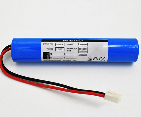 De noodsituatie LiFePO4 gaat Licht Batterijpak 3000mAh 6.4V voor HEV weg