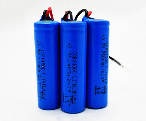 het Lithiumbatterij van 750mAh 3.7V ICR14500 Geurloos met pvc-Jasje