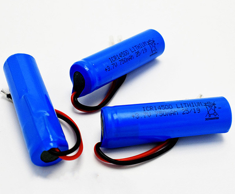 het Lithiumbatterij van 750mAh 3.7V ICR14500 Geurloos met pvc-Jasje